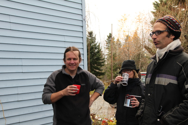 Un bon vin chaud pour se donner du courage entre 2 "joke".