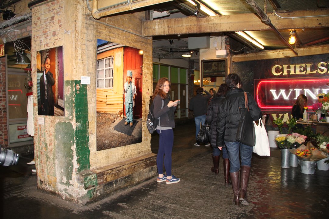 Chelsea Market nous offre une belle exposition de photos.