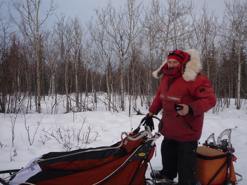 Ed Hopkins, un yukonnais dit vétéran car ce n'est pas sa première Yukon Quest.